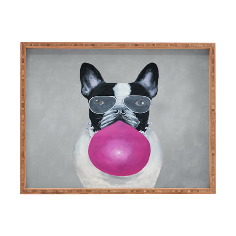 Coco de Paris Bulldog with bubblegum Rectangular Tray