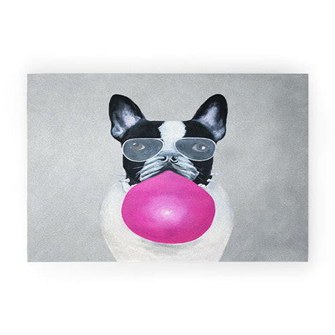 Coco de Paris Bulldog with bubblegum Welcome Mat