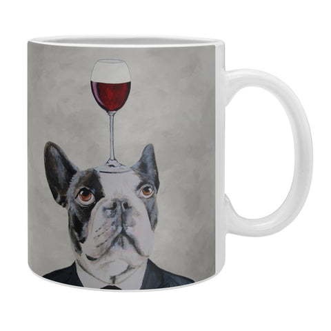 Coco de Paris Bulldog with wineglass Coffee Mug