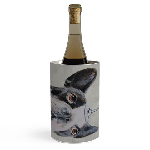 Coco de Paris Bulldog with wineglass Wine Chiller
