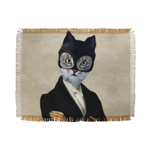 Coco de Paris Cat batman Throw Blanket