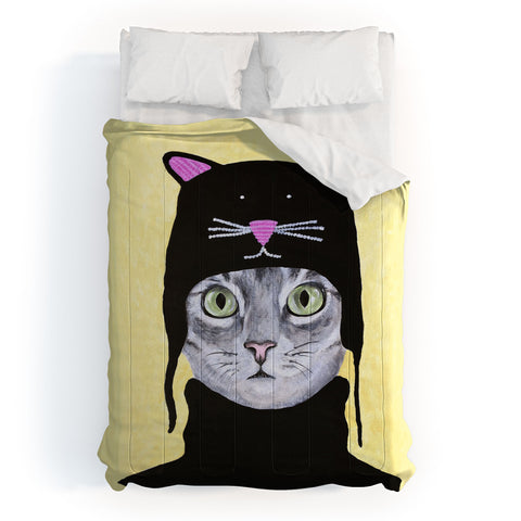 Coco de Paris Cat with cat cap Comforter