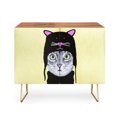 Coco de Paris Cat with cat cap Credenza