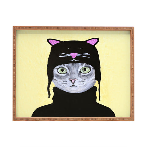 Coco de Paris Cat with cat cap Rectangular Tray