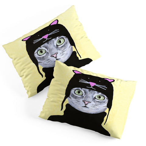 Coco de Paris Cat with cat cap Pillow Shams