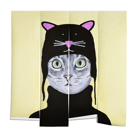 Coco de Paris Cat with cat cap Wall Mural