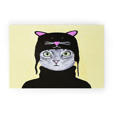 Coco de Paris Cat with cat cap Welcome Mat