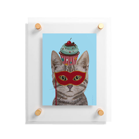 Coco de Paris Cat with cupcake Floating Acrylic Print