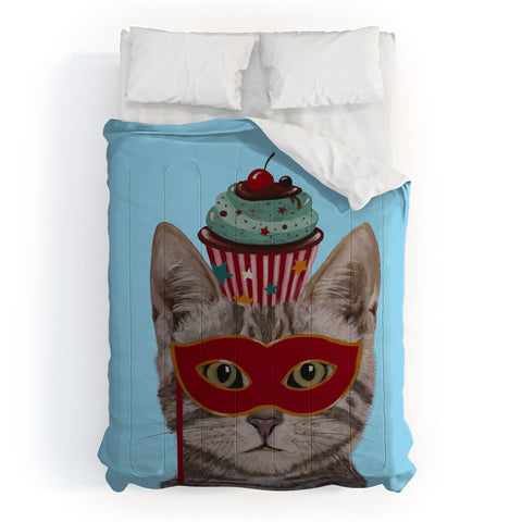Coco de Paris Cat with cupcake Comforter