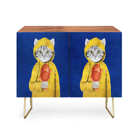Coco de Paris Cat with fish Credenza