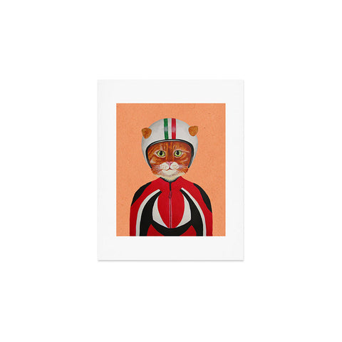 Coco de Paris Cat with helmet Art Print