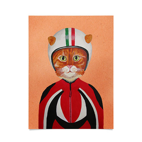 Coco de Paris Cat with helmet Poster