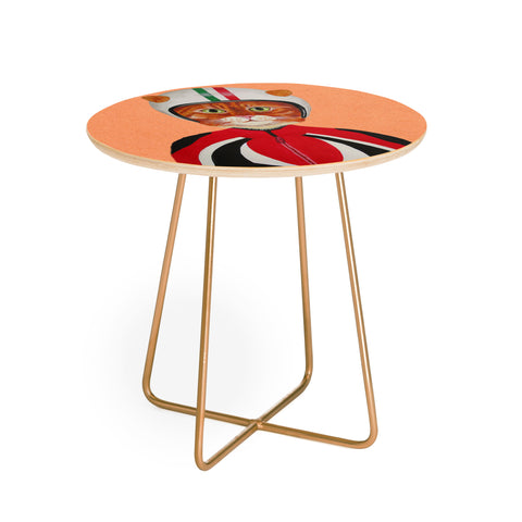 Coco de Paris Cat with helmet Round Side Table