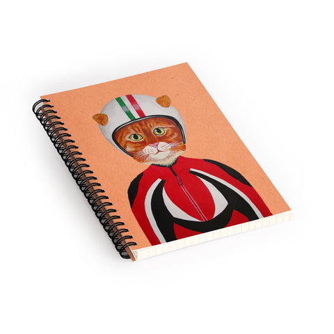 Coco de Paris Cat with helmet Spiral Notebook