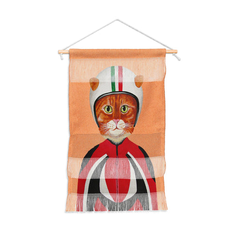 Coco de Paris Cat with helmet Wall Hanging Portrait