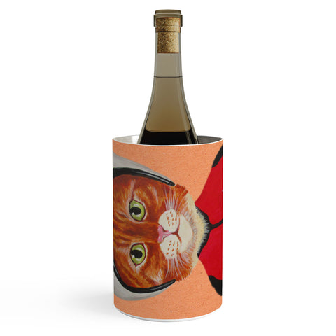 Coco de Paris Cat with helmet Wine Chiller