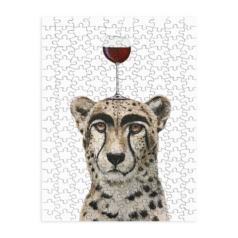 Coco de Paris Cheetah with wineglass Puzzle