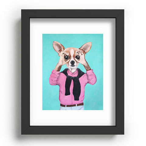 Coco de Paris Chihuahua is looking Recessed Framing Rectangle