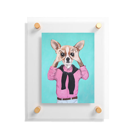 Coco de Paris Chihuahua is looking Floating Acrylic Print