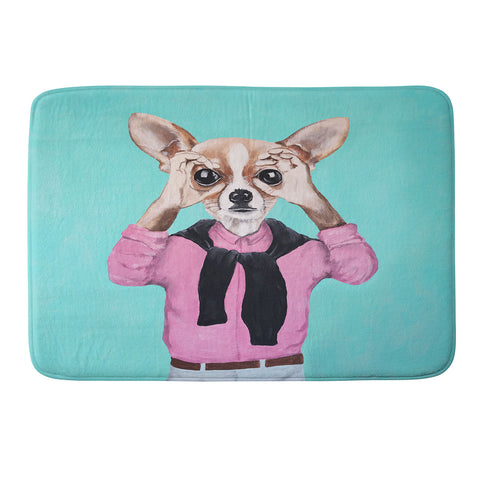 Coco de Paris Chihuahua is looking Memory Foam Bath Mat