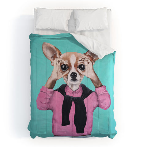 Coco de Paris Chihuahua is looking Comforter