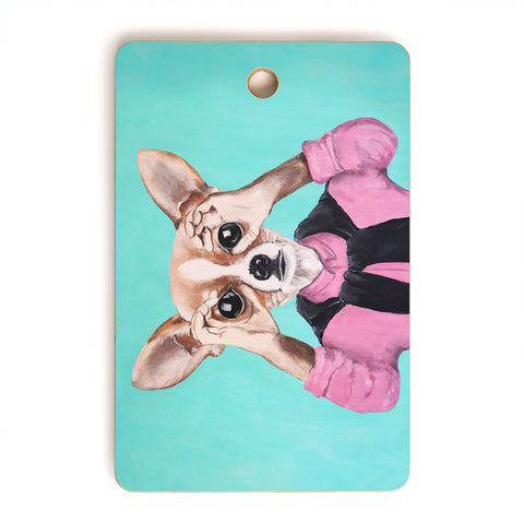 Coco de Paris Chihuahua is looking Cutting Board Rectangle