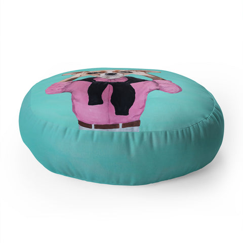 Coco de Paris Chihuahua is looking Floor Pillow Round
