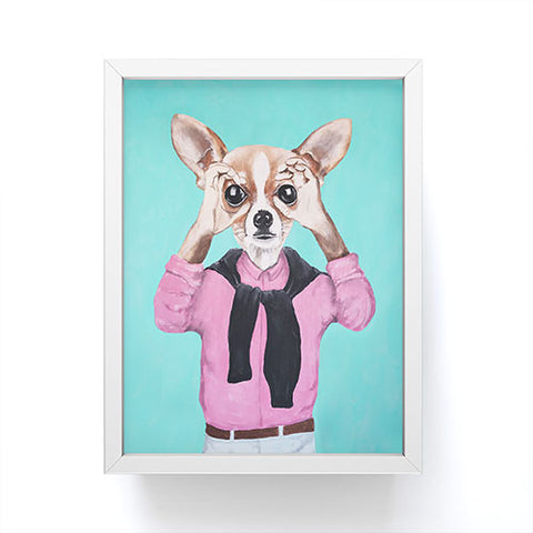 Coco de Paris Chihuahua is looking Framed Mini Art Print