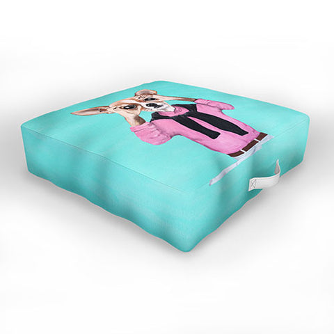 Coco de Paris Chihuahua is looking Outdoor Floor Cushion