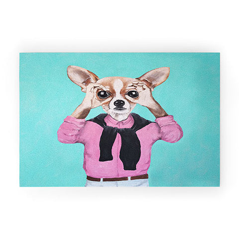 Coco de Paris Chihuahua is looking Welcome Mat