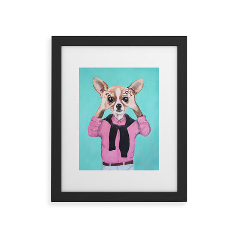 Coco de Paris Chihuahua is looking Framed Art Print