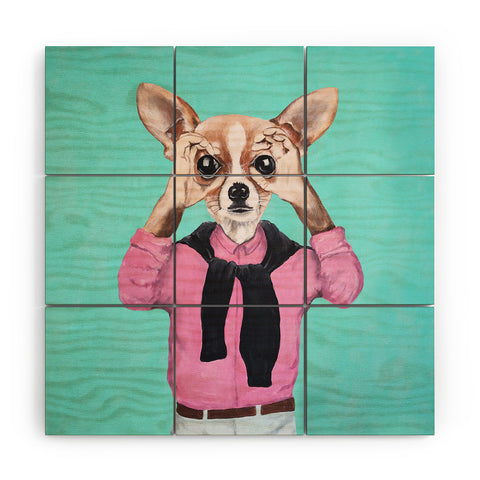 Coco de Paris Chihuahua is looking Wood Wall Mural