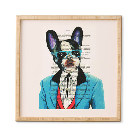 Coco de Paris Clever Bulldog Framed Wall Art