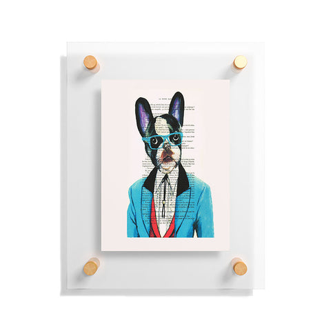 Coco de Paris Clever Bulldog Floating Acrylic Print
