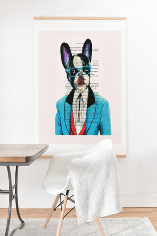 Coco de Paris Clever Bulldog Art Print And Hanger