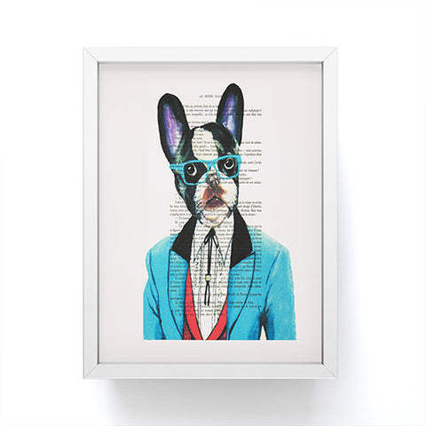 Coco de Paris Clever Bulldog Framed Mini Art Print