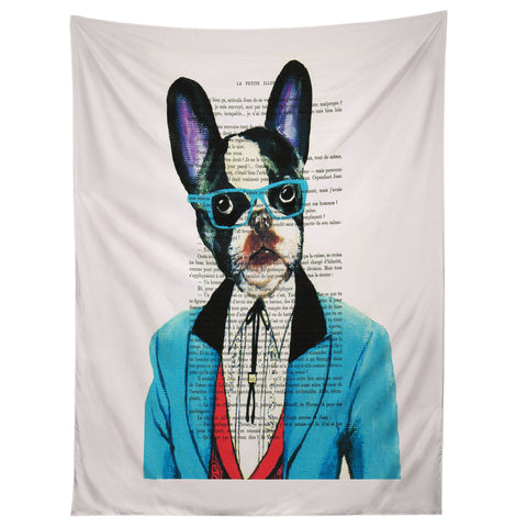 Coco de Paris Clever Bulldog Tapestry