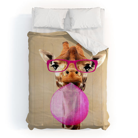 Coco de Paris Clever giraffe with bubblegum Comforter