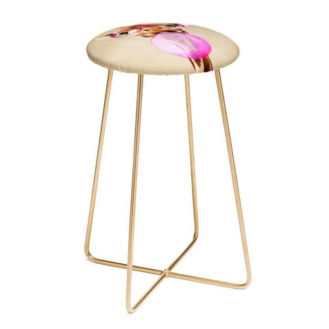 Coco de Paris Clever giraffe with bubblegum Counter Stool