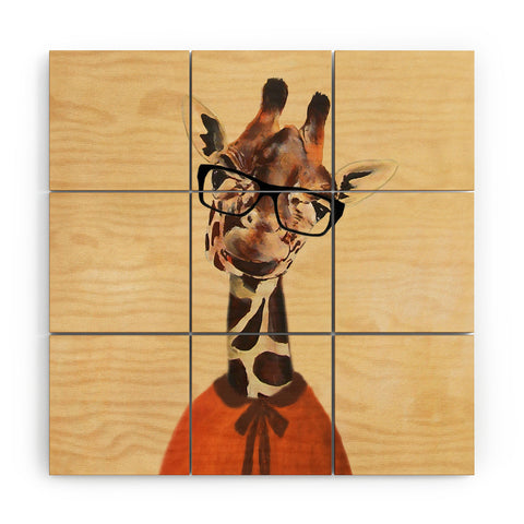 Coco de Paris Clever Giraffe Wood Wall Mural