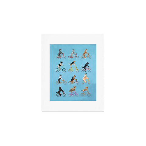 Coco de Paris Cycling Dogs Art Print