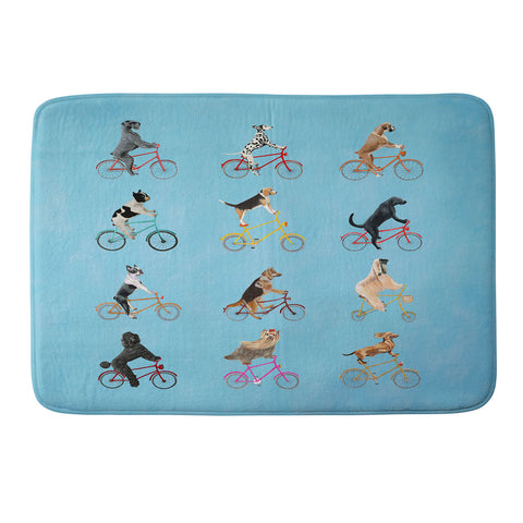 Coco de Paris Cycling Dogs Memory Foam Bath Mat