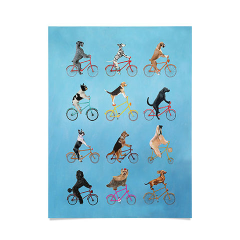 Coco de Paris Cycling Dogs Poster