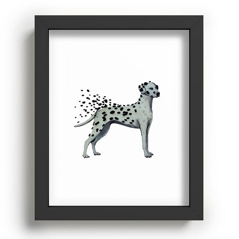 Coco de Paris Dalmatian in the storm Recessed Framing Rectangle