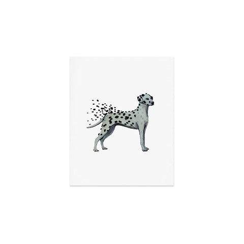 Coco de Paris Dalmatian in the storm Art Print