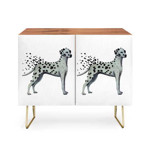 Coco de Paris Dalmatian in the storm Credenza