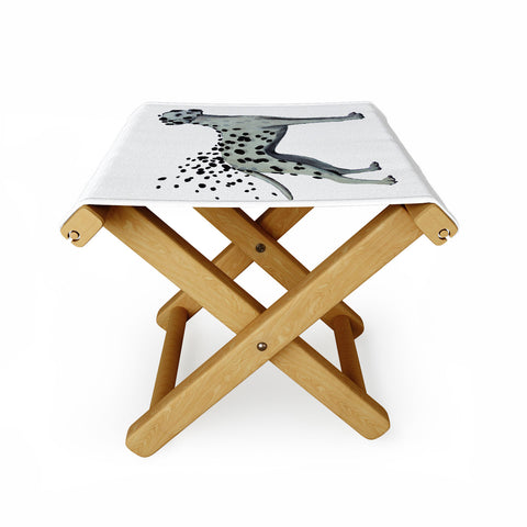 Coco de Paris Dalmatian in the storm Folding Stool