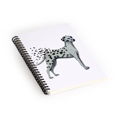 Coco de Paris Dalmatian in the storm Spiral Notebook