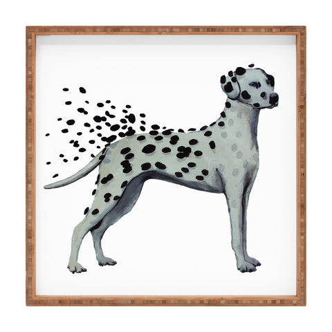 Coco de Paris Dalmatian in the storm Square Tray