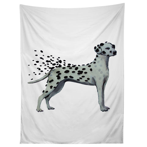 Coco de Paris Dalmatian in the storm Tapestry